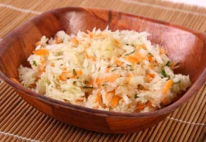 Salade de chou à la coriandre