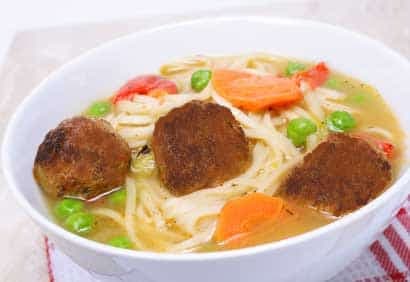 Soupe aux boulettes de viande