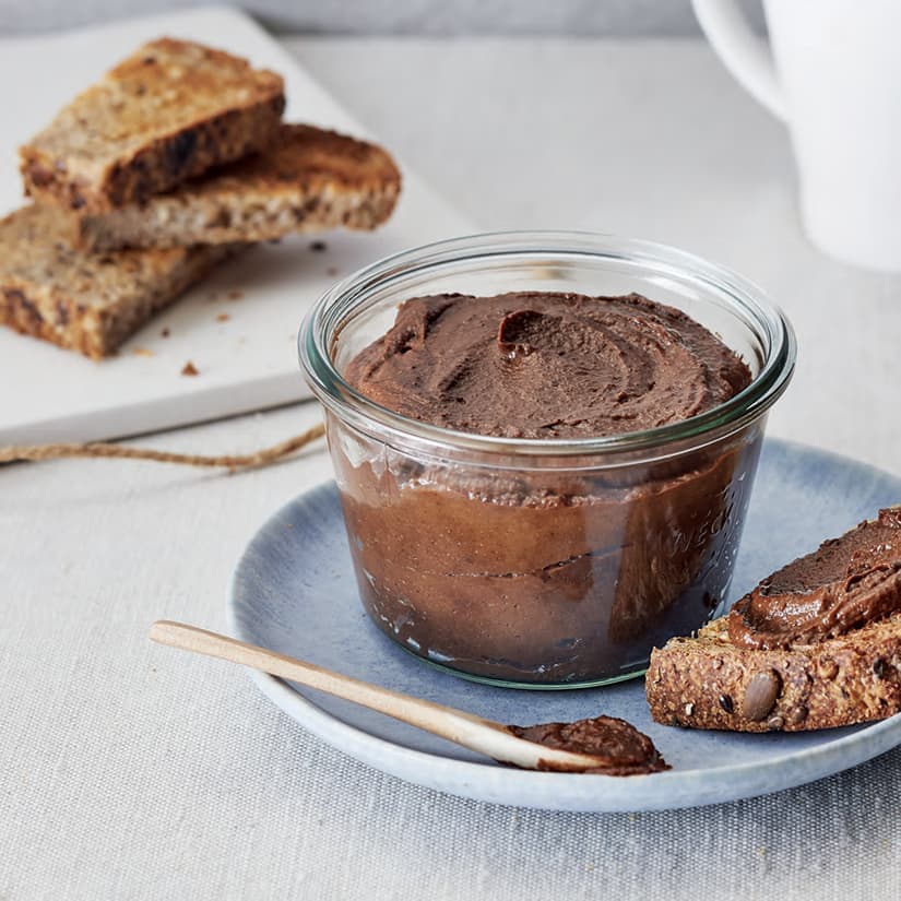Tartinade de noisettes et de pruneaux