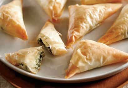 Chaussons aux épinards et au feta