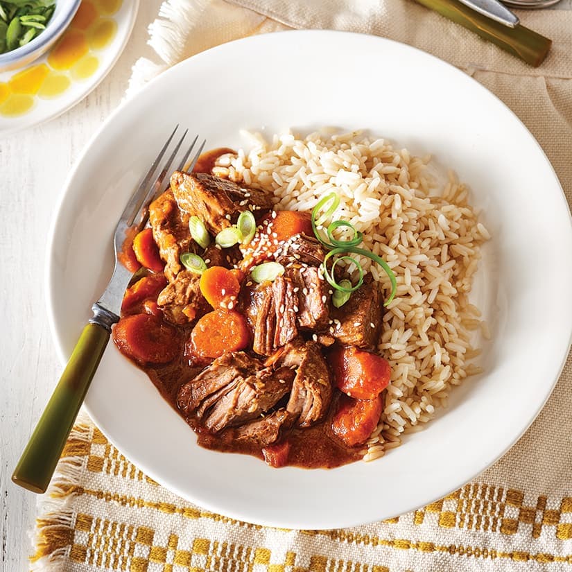 Boeuf mijoté à la coréenne