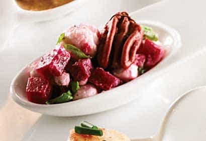 Salade de betteraves au fromage de chèvre