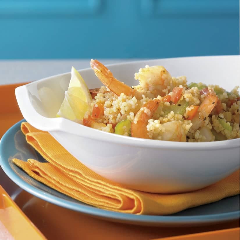Couscous aux crevettes