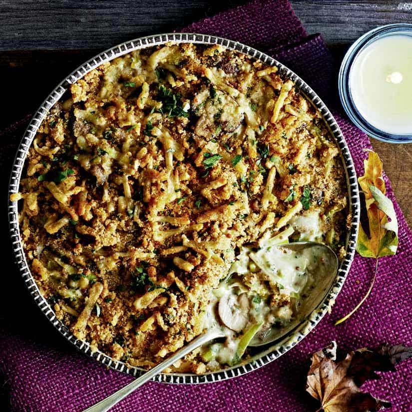 Gratin de champignons à la crème et au gruyère