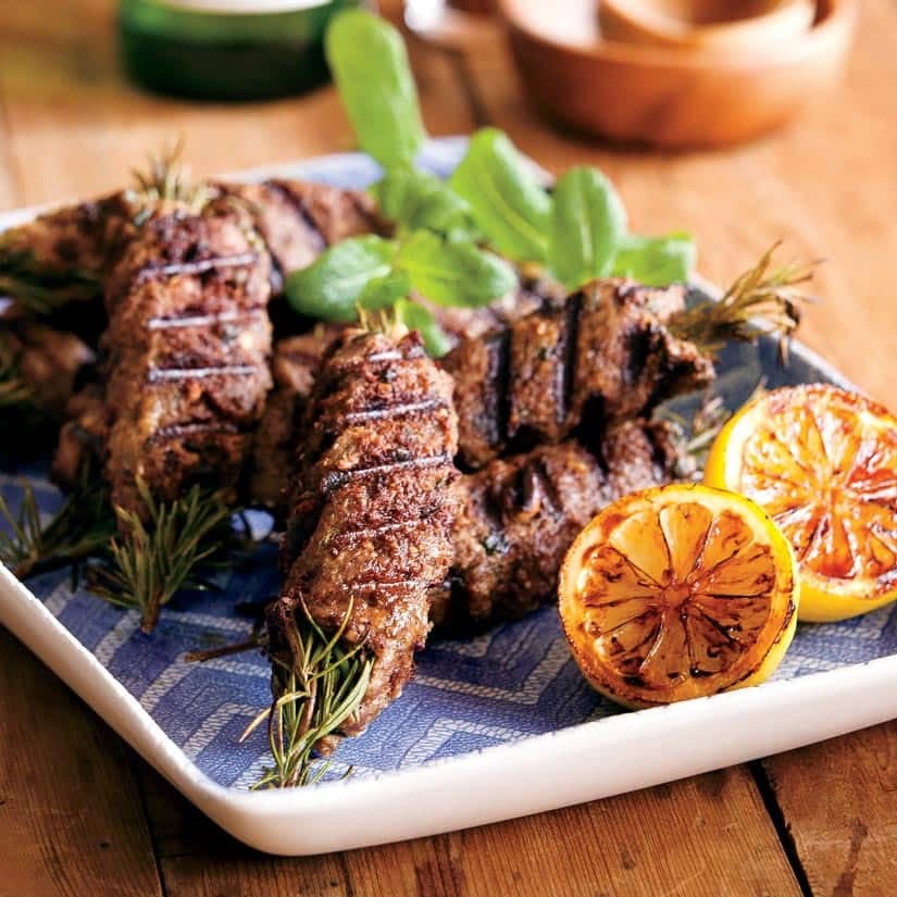 Brochettes d’agneau à la menthe
