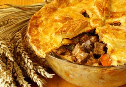 Tourte au lapin et aux légumes