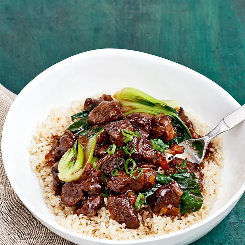 Ragoût de boeuf à l'orange et au gingembre