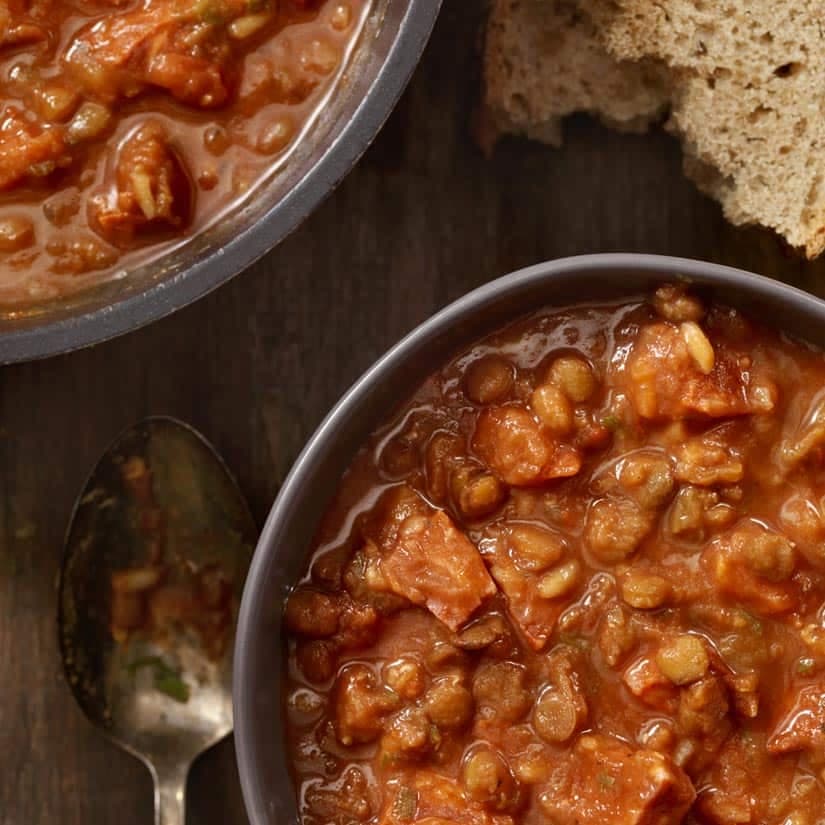 Casserole de saucisses aux tomates