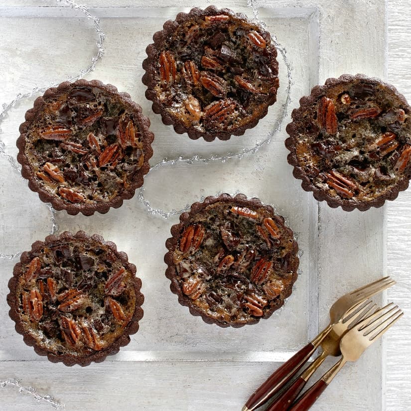 Tartelettes au chocolat et aux pacanes