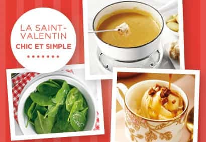 Menu week-end - Une Saint-Valentin chic et simple