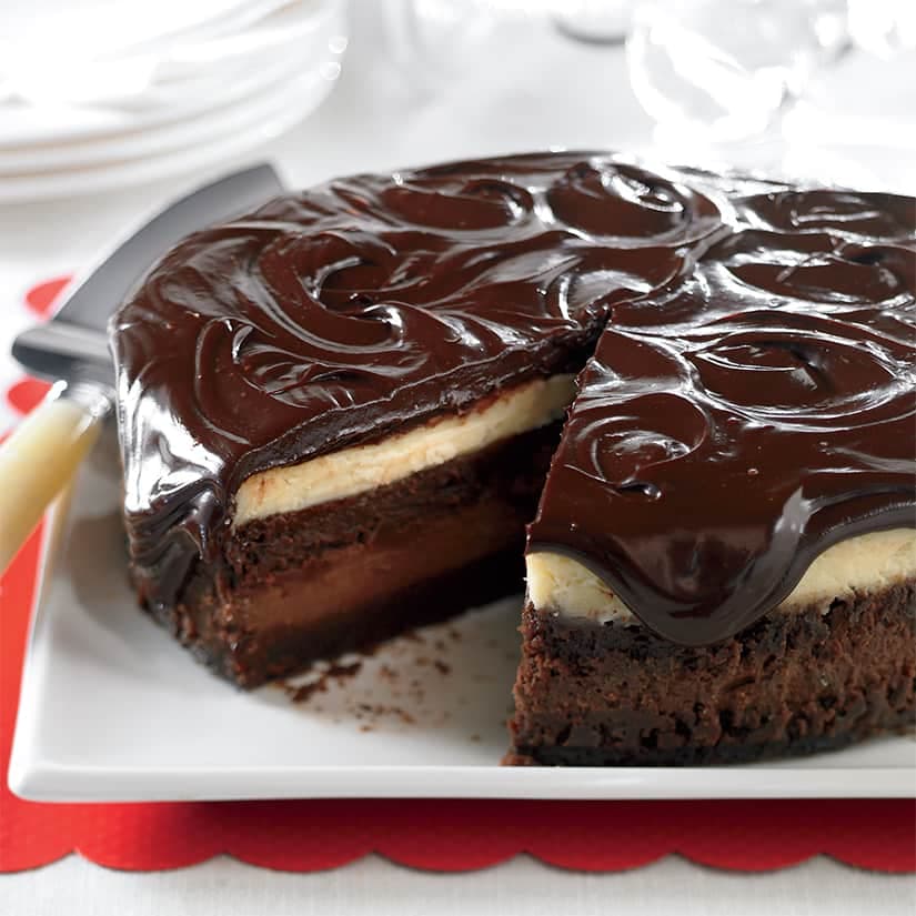 Torte fromage crème et chocolats