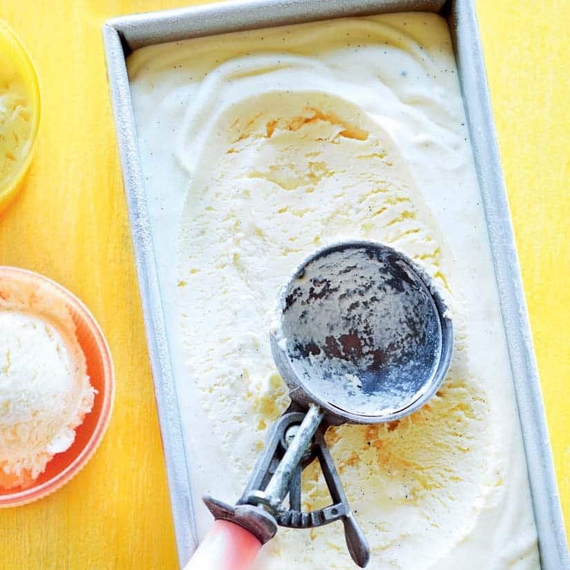 Crème glacée à la vanille sans sorbetière