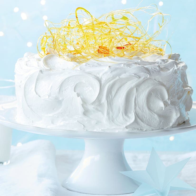 Gâteau de Noël meringué à l’érable