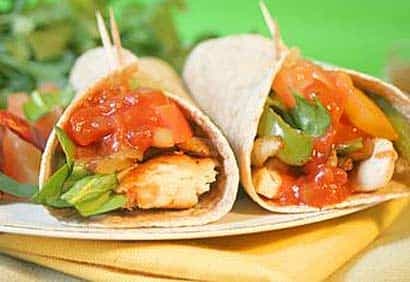 Fajitas au tilapia et aux légumes