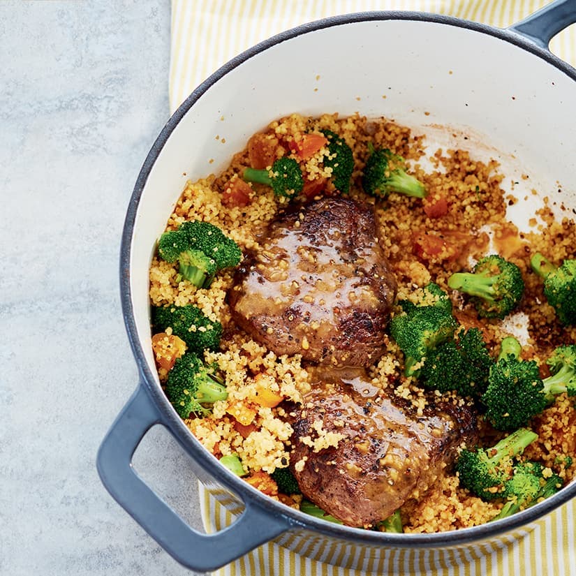 Couscous à l’abricot et au brocoli