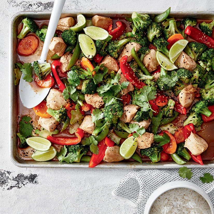 Poulet et brocoli style sauté à l'asiatique