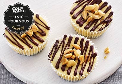 Mini-gâteaux au fromage au beurre d'arachides