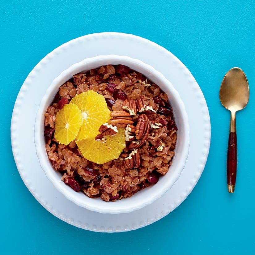 Gruau d’épeautre canneberges et orange